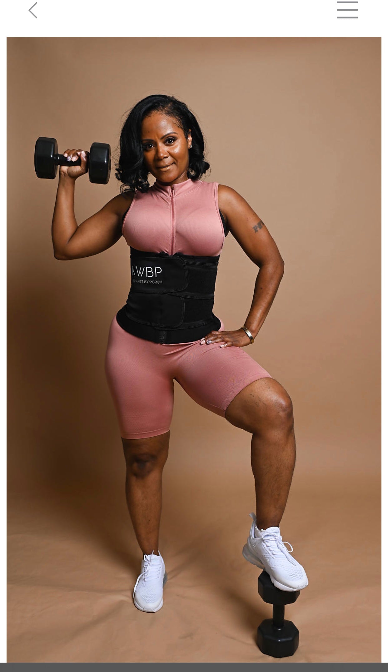 Black Double Band Waist Trainer